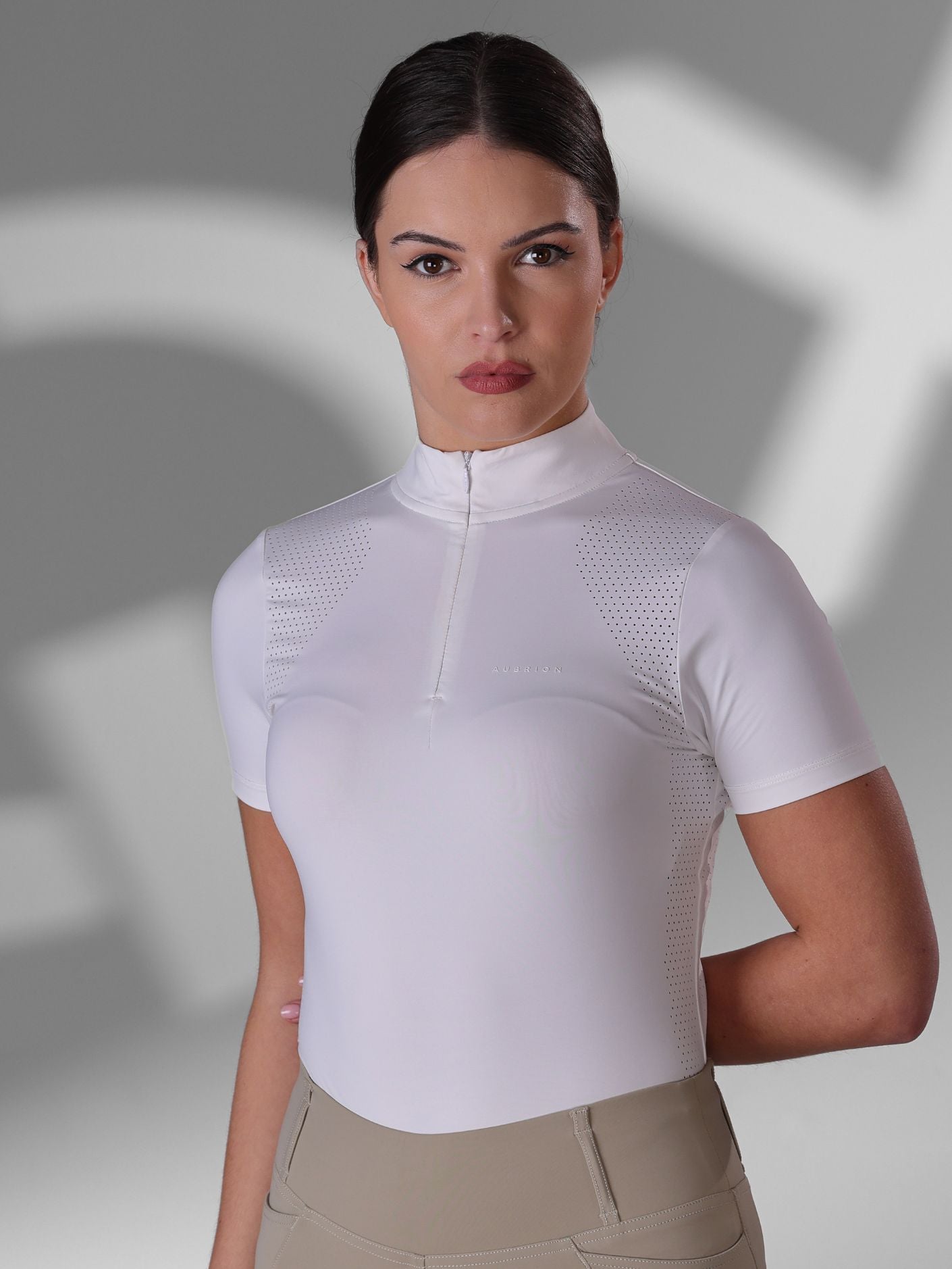 Aubrion Optima QX Show Shirt - White