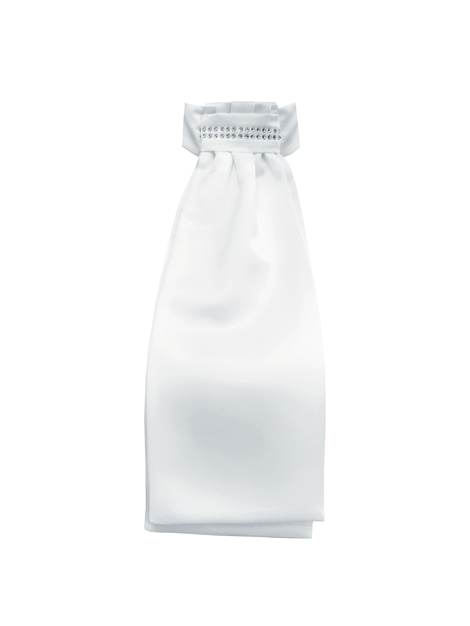 Equetech White Diamante Band Ready Tied Stock