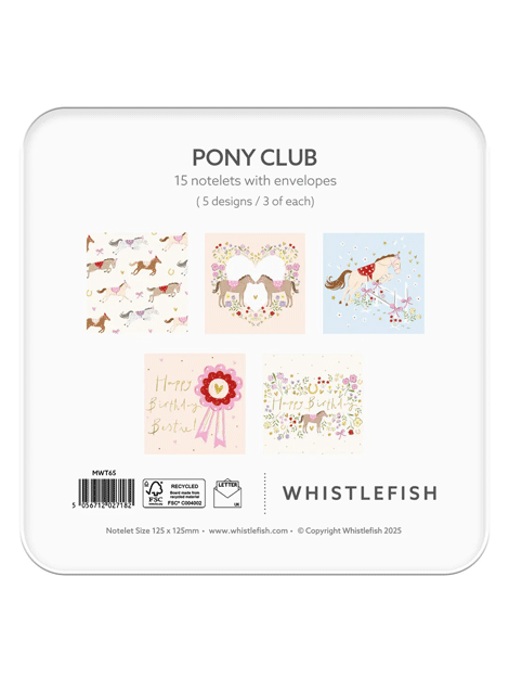 Notelet Tin- Pony Club