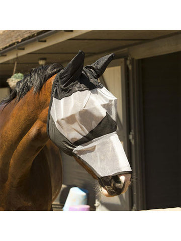 KM Elite Fly Mask Long with Ears