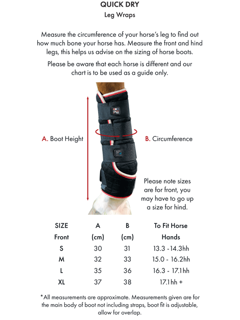 Premier Equine Quick Dry Horse Leg Wraps
