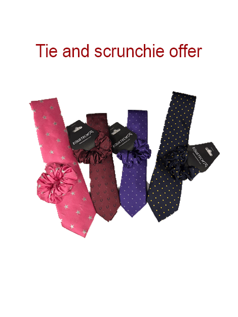 Tie and Scrunchie Offer