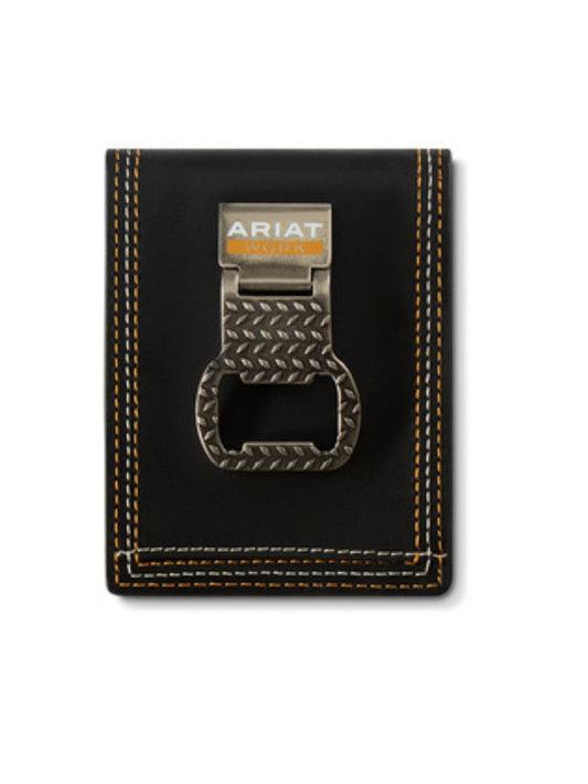 Ariat Work Canvas Bifold Wallet & Bottle Opener