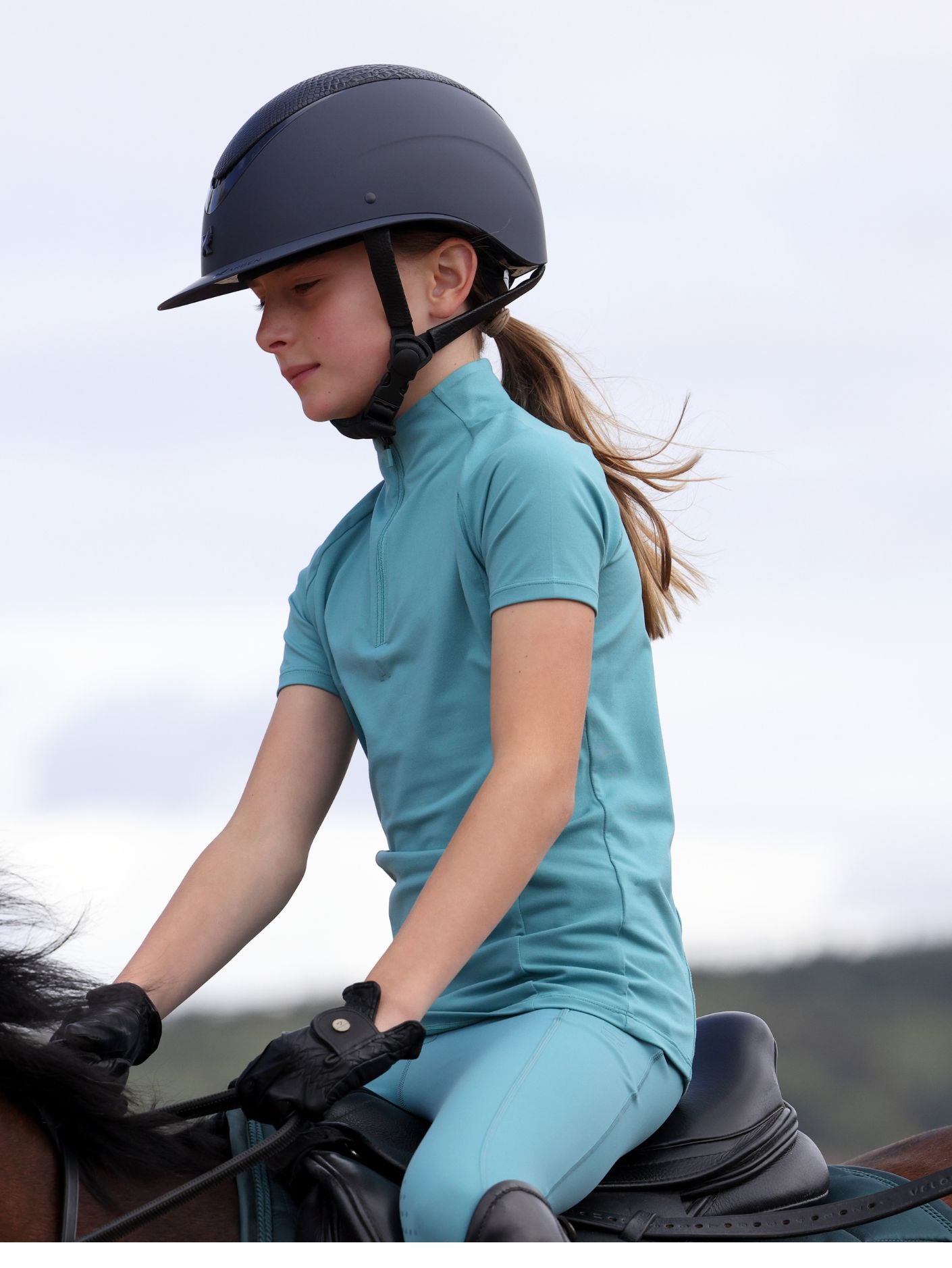 Aubrion React Short Sleeve Base Layer- Young Rider