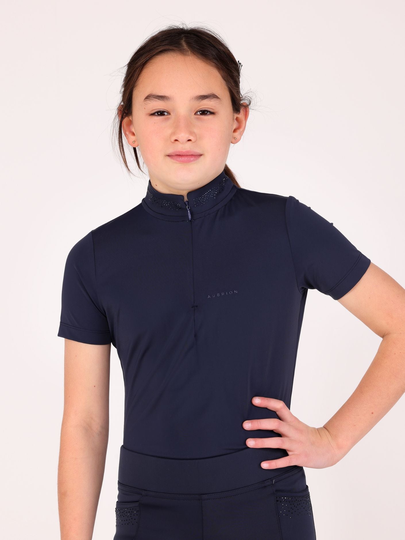 Aubrion Young Rider Optima GX Glitter Show Shirt