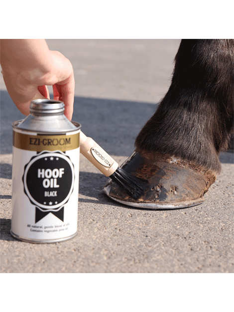 Wooden Premium Hoof Oil Brush