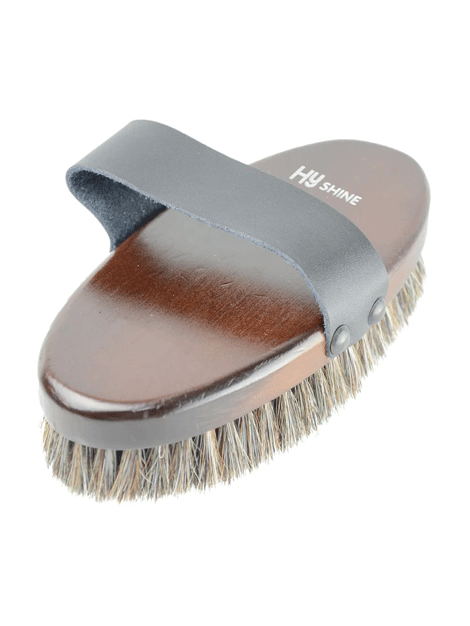Hy Equestrian Deluxe Body Brush-Horse Hair