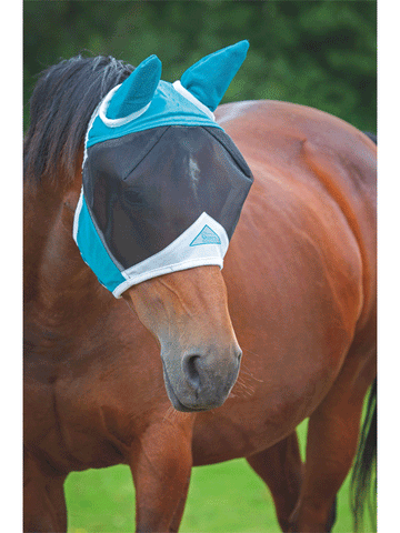 Shires FlyGuard Pro Fine Mesh Deluxe Fly Mask with Ears