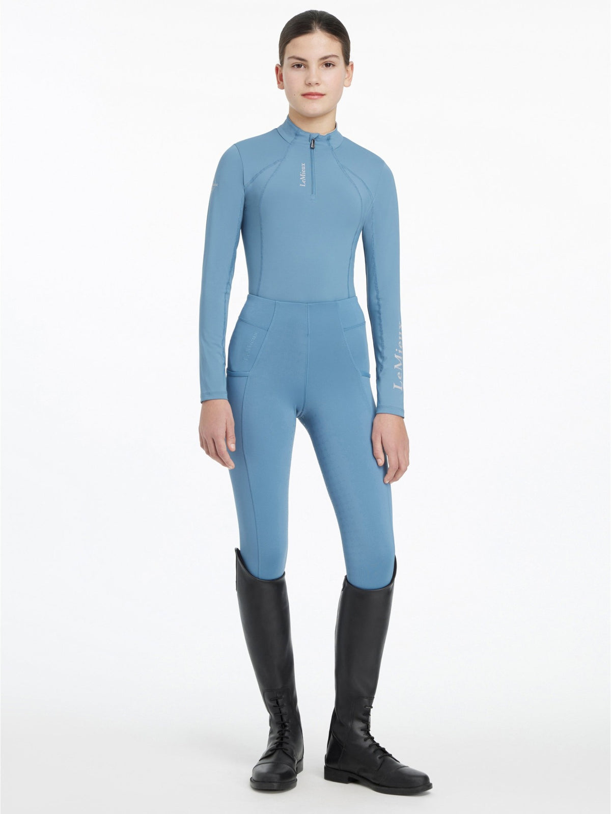 Le Mieux Young Rider Classique Base Layer Ice Blue