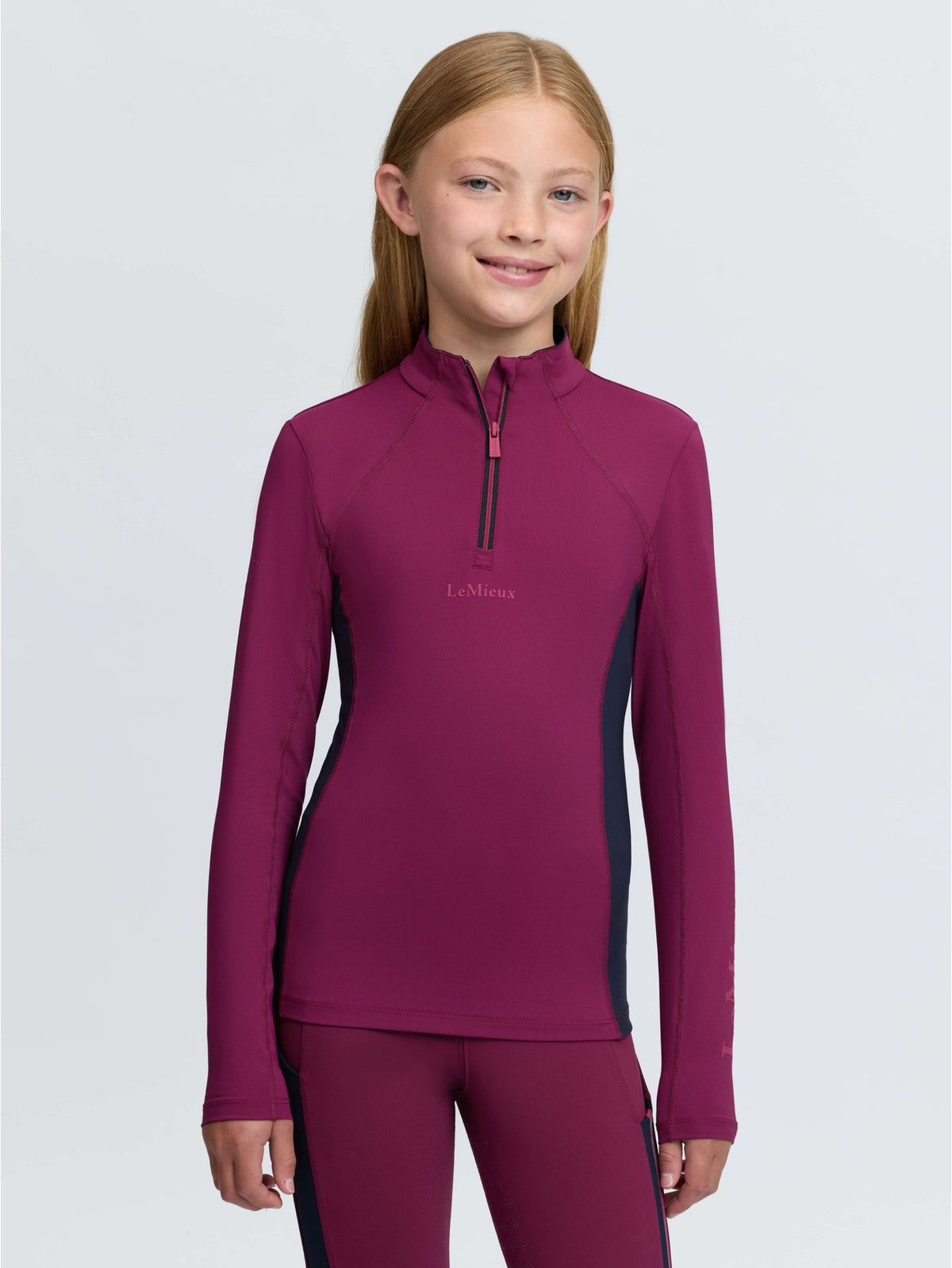 Le Mieux Young Rider Classique Base Layer Blackberry
