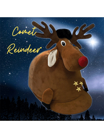 Comet Reindeer Christmas Riding Hat Cover
