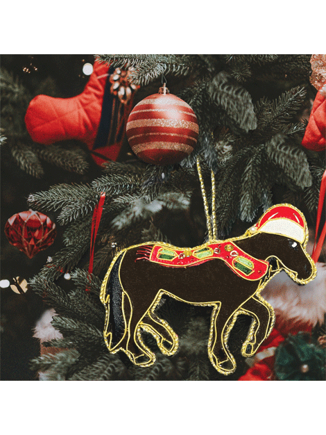 Beaded Christmas Tree Decoration- Horses and Dogs
