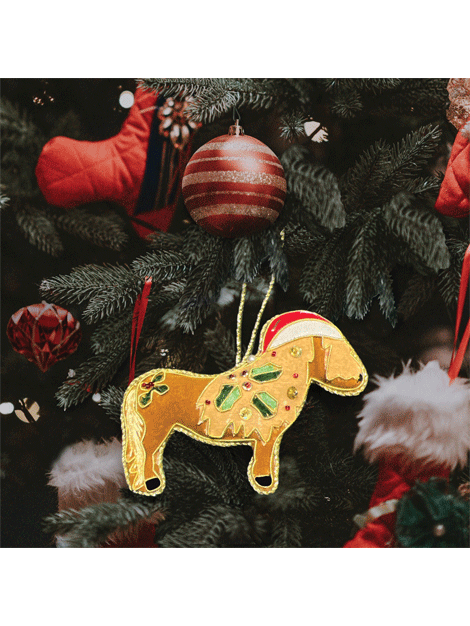 Beaded Christmas Tree Decoration- Horses and Dogs