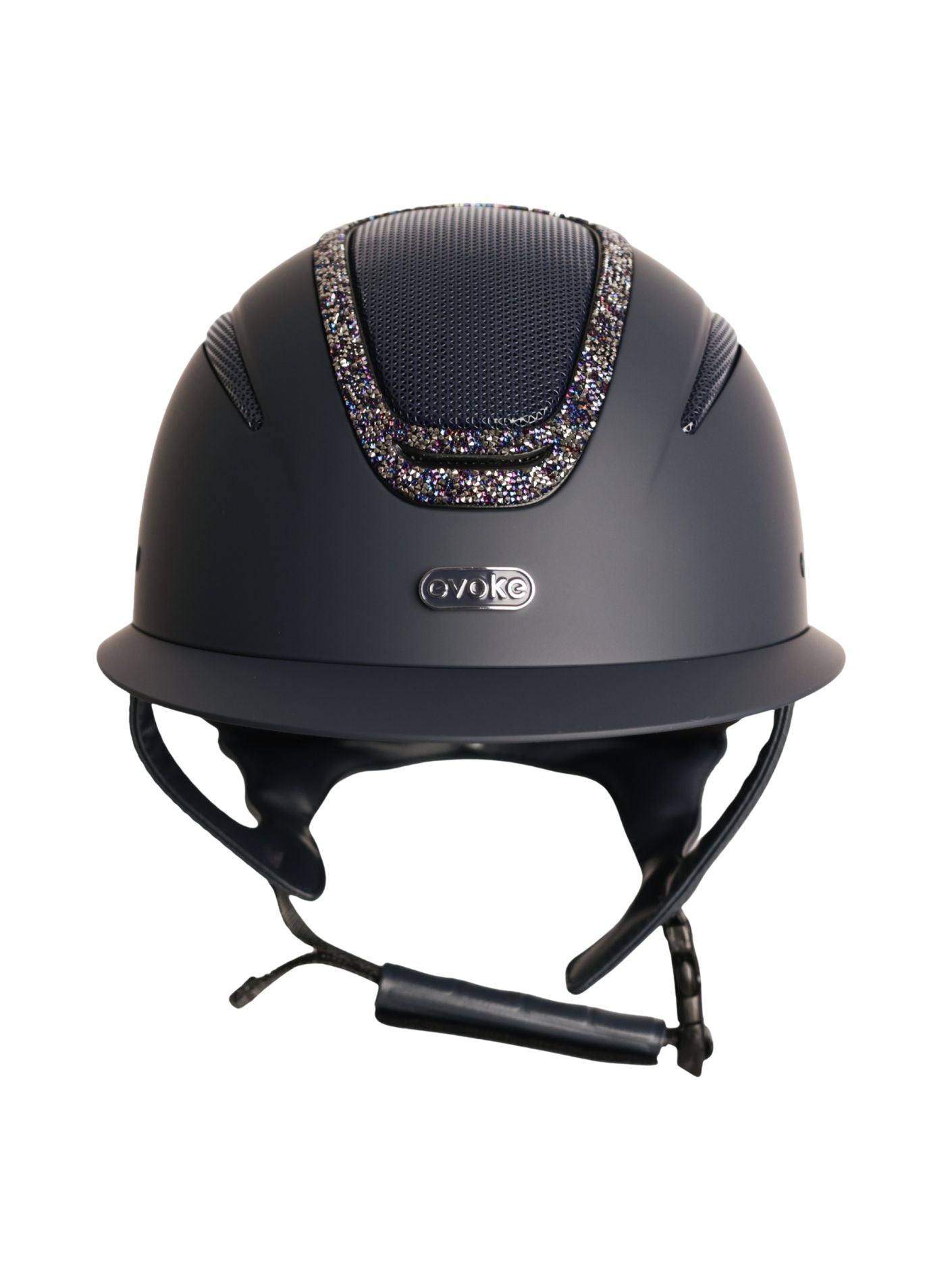 Elara Wide Peak Navy/ Navy Crystal Frame
