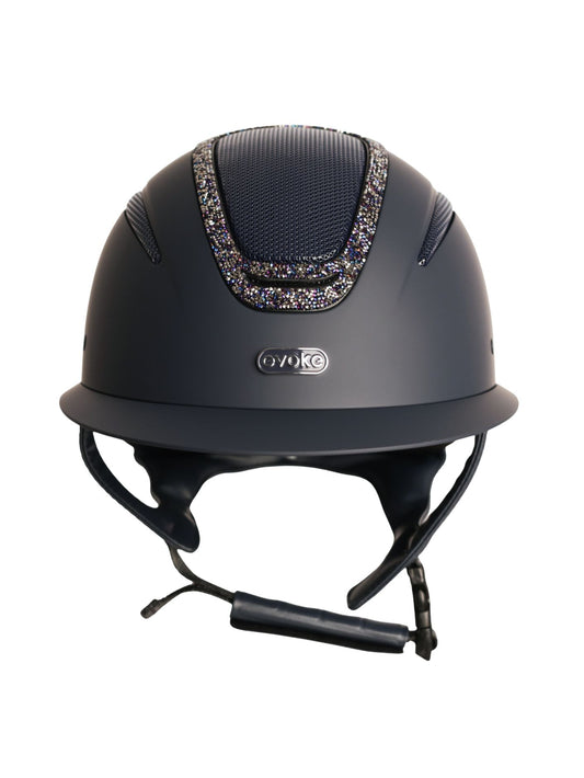 Elara Wide Peak Navy/ Navy Crystal Frame
