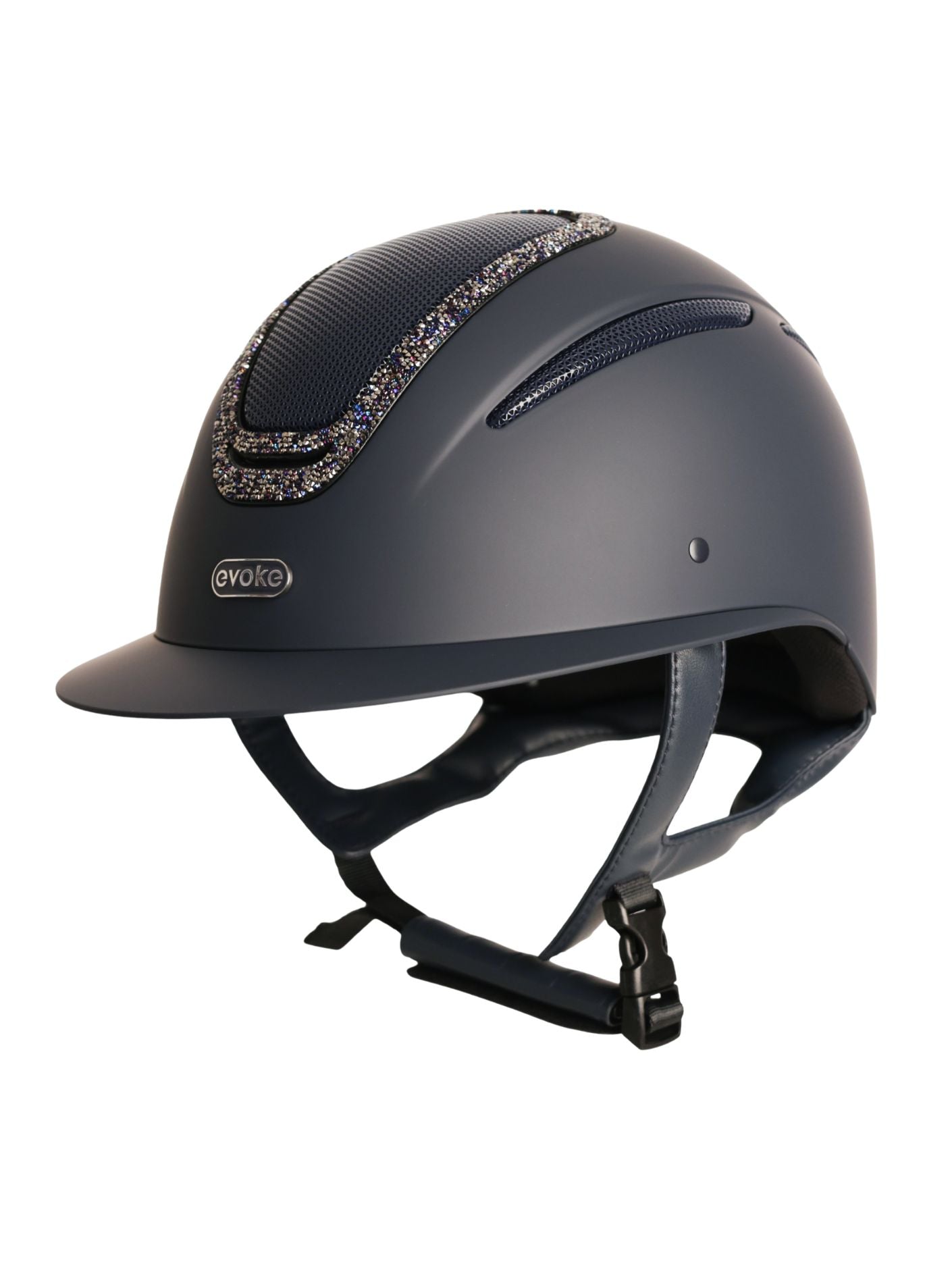 Elara Wide Peak Navy/ Navy Crystal Frame