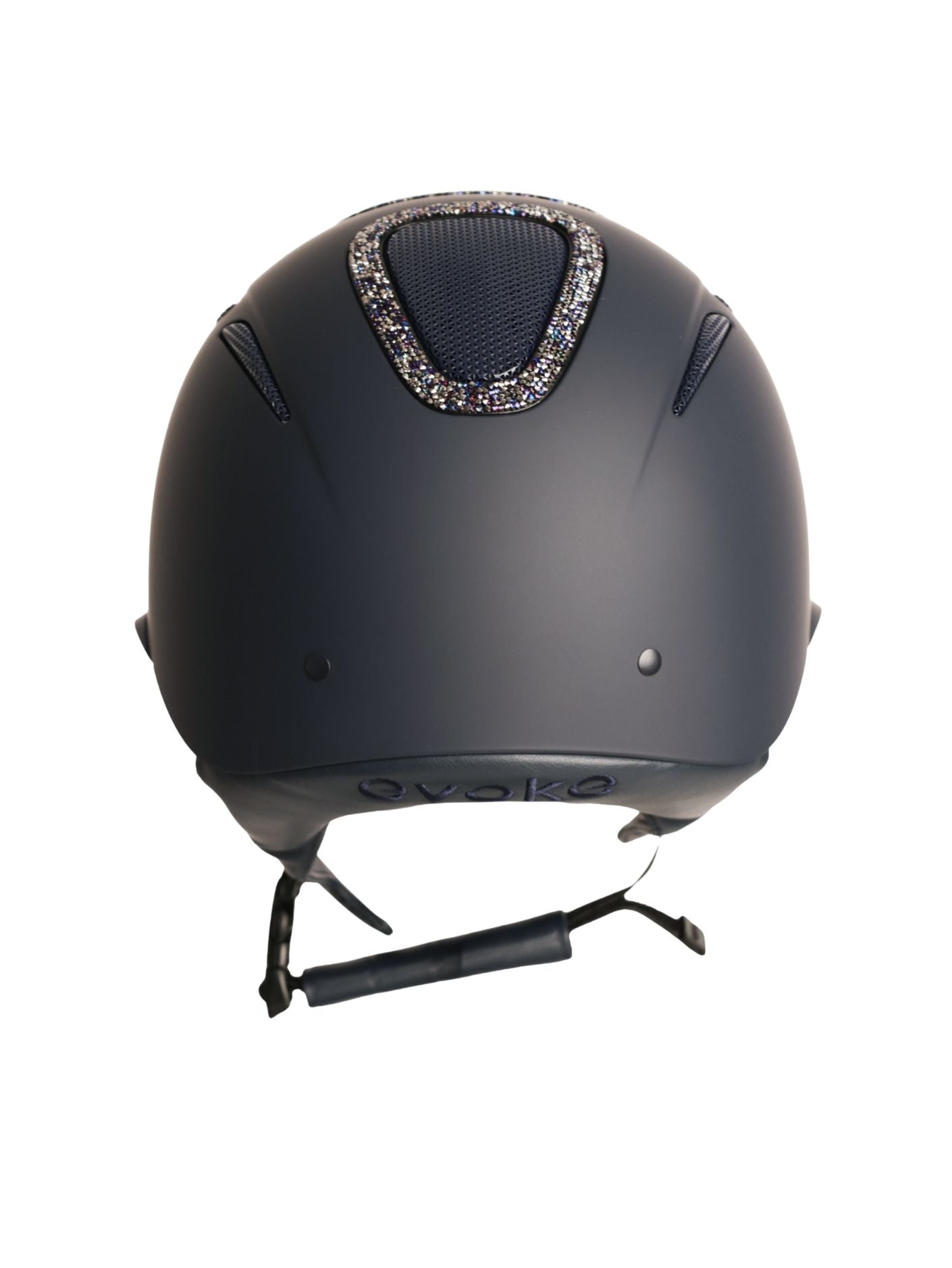 Elara Wide Peak Navy/ Navy Crystal Frame