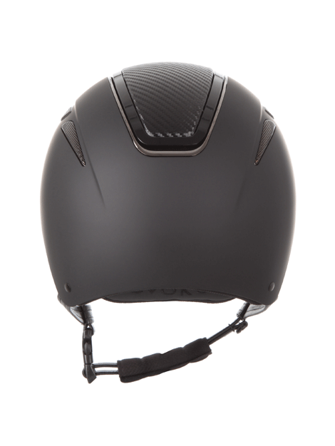 Evoke Callisto Riding Hat Classic Peak Black Carbon / Gunmetal