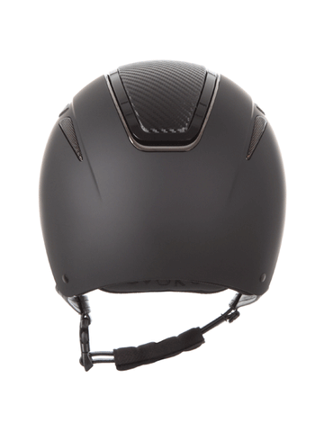 Evoke Callisto Riding Hat Classic Peak Black Carbon / Gunmetal