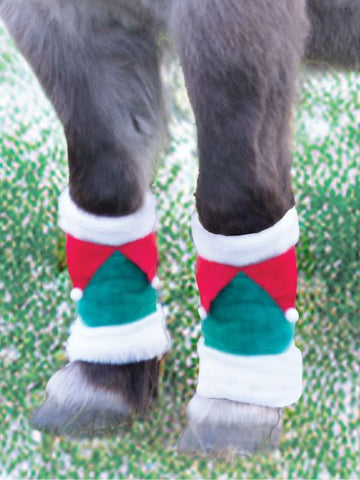 Festive Elf Horse Leg Wraps