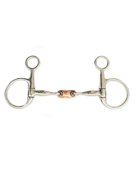Hanging Cheek Snaffle with Copper Lozenge