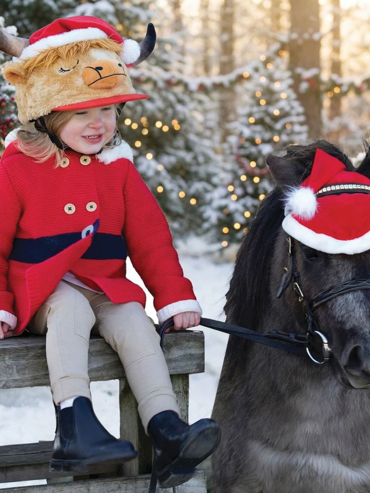 Holly Highland Cow Hat Silk
