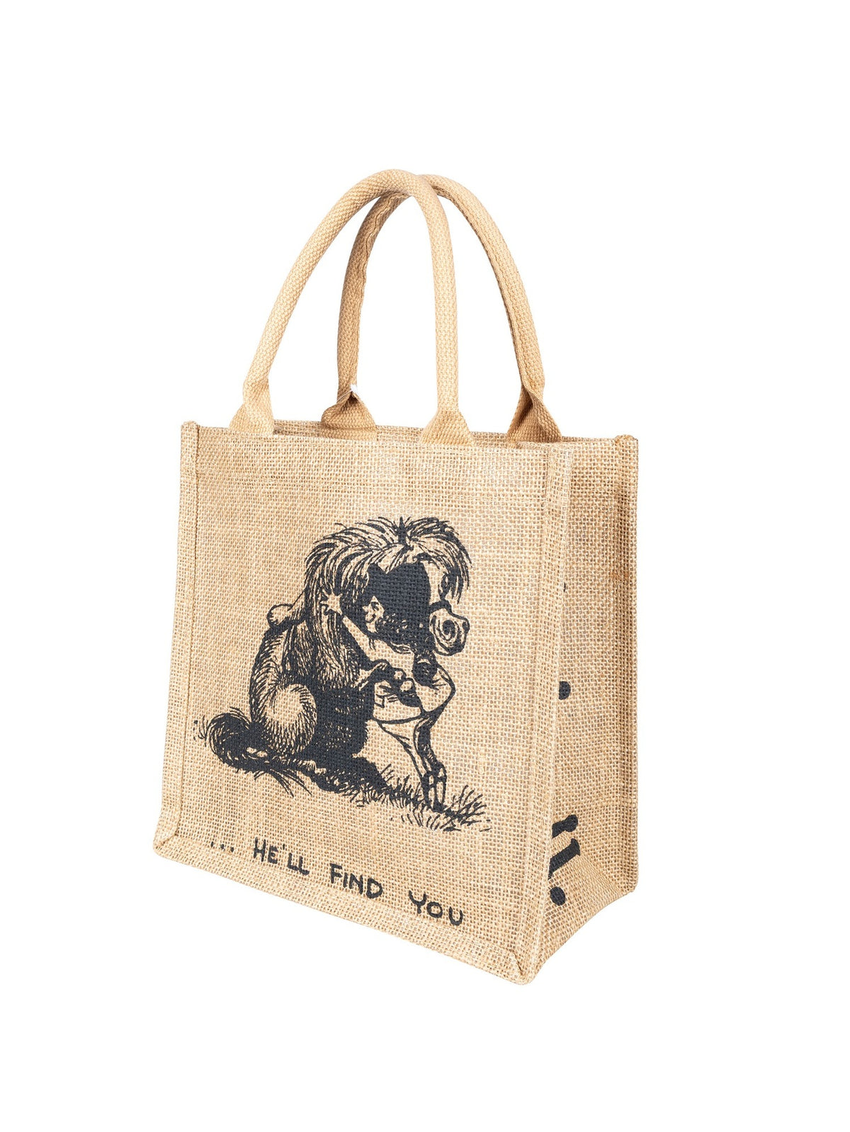 Hy Equestrian Thelwell Collection Square Hessian Bag Pony Pals