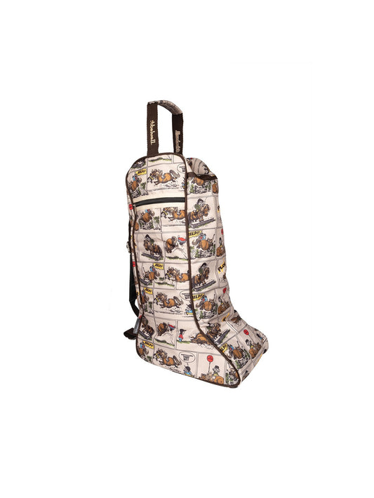 Hy Equestrian Thelwell Comic Chaos Boot Bag Taupe