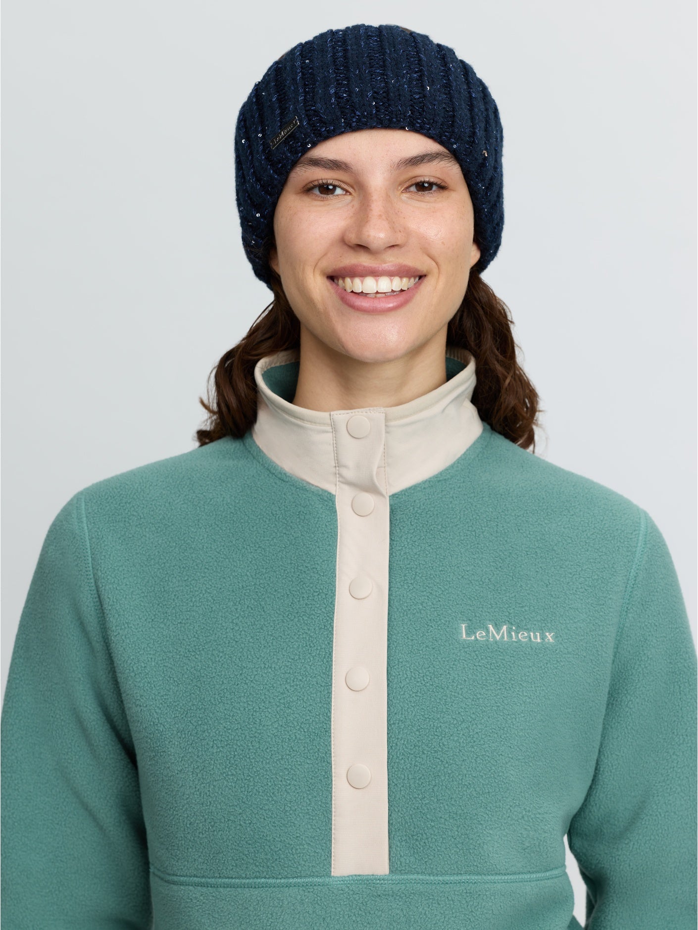 Le Mieux Bernie Sequin Headband Navy