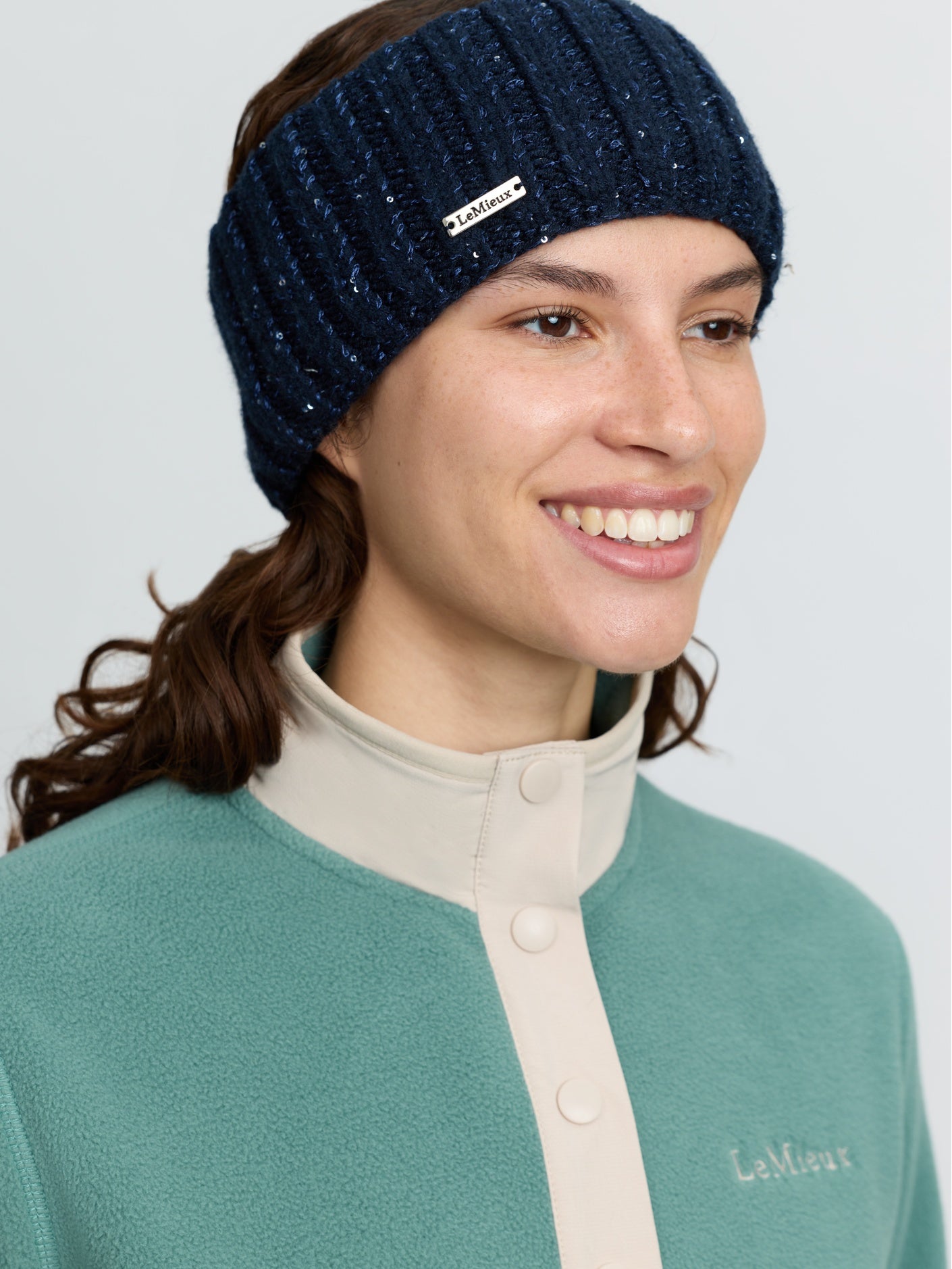 Le Mieux Bernie Sequin Headband Navy