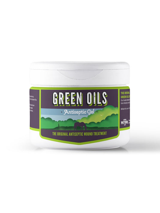 Thomas Pettifer Green Oils Antiseptic Gel in a 400g white tub