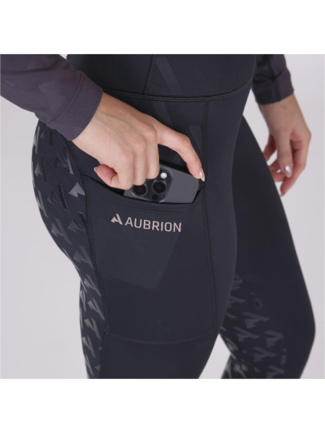 Aubrion React Winter Riding Tights Shadow