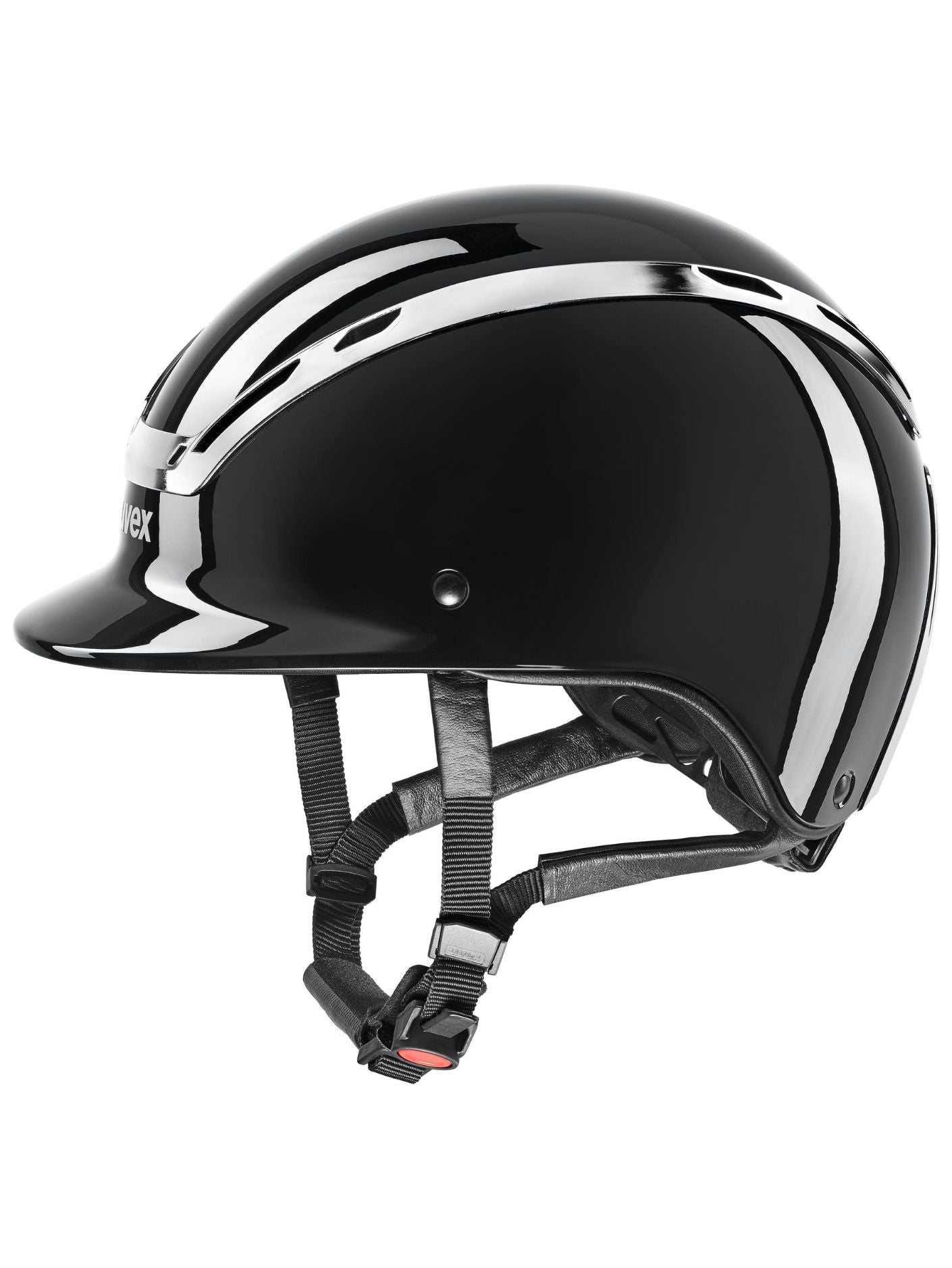 Uvex Exxeed Shiny Chrome Riding Hat