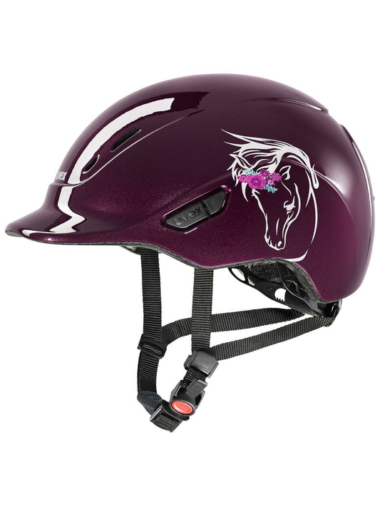 Uvex Kiddox- Flower Burgundy Shiny