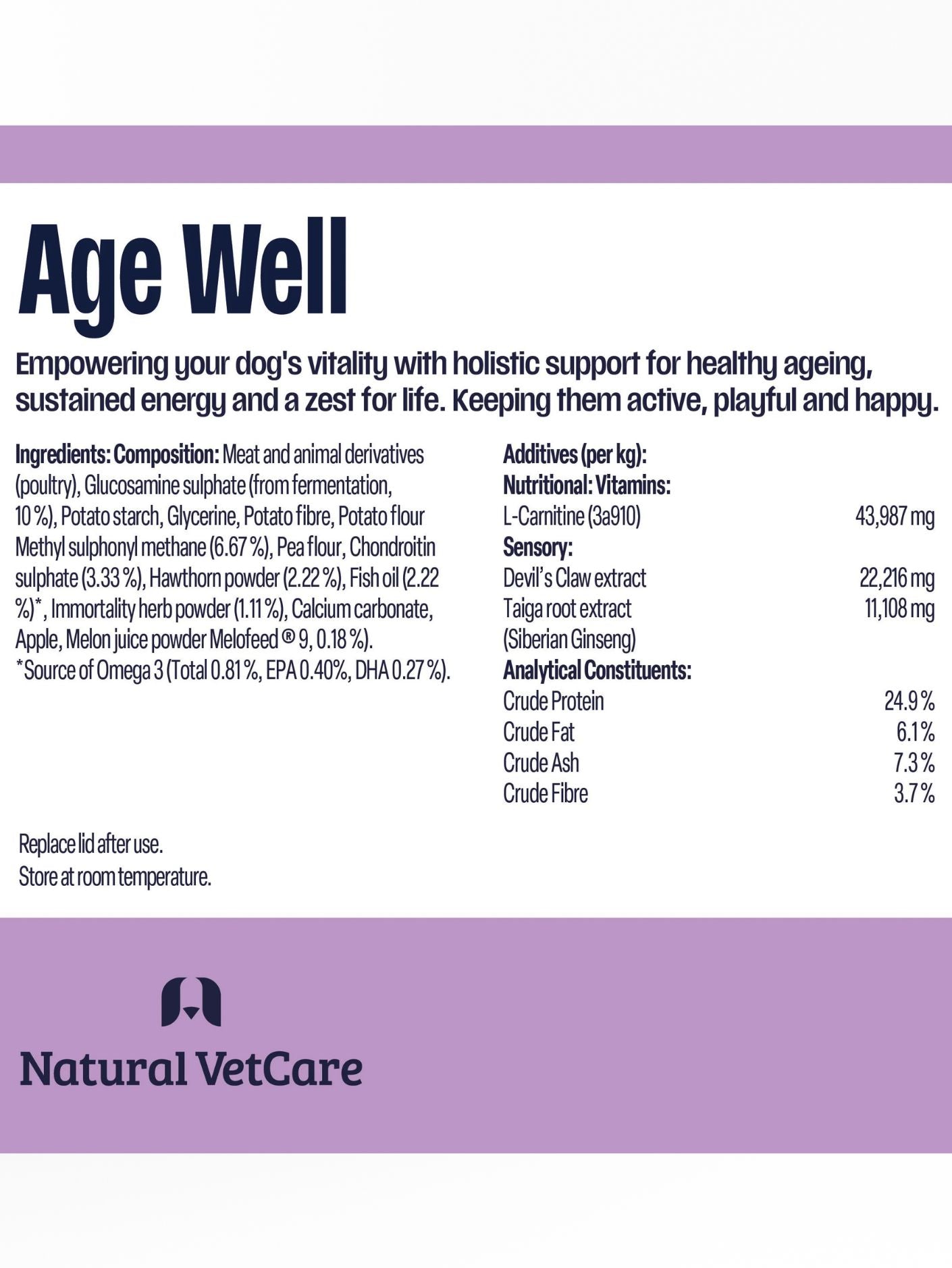 Age Well Dog Chews - Natural Vet Care