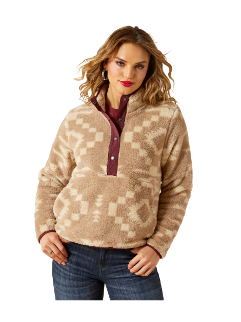 Berber Snap Front Sweatshirt