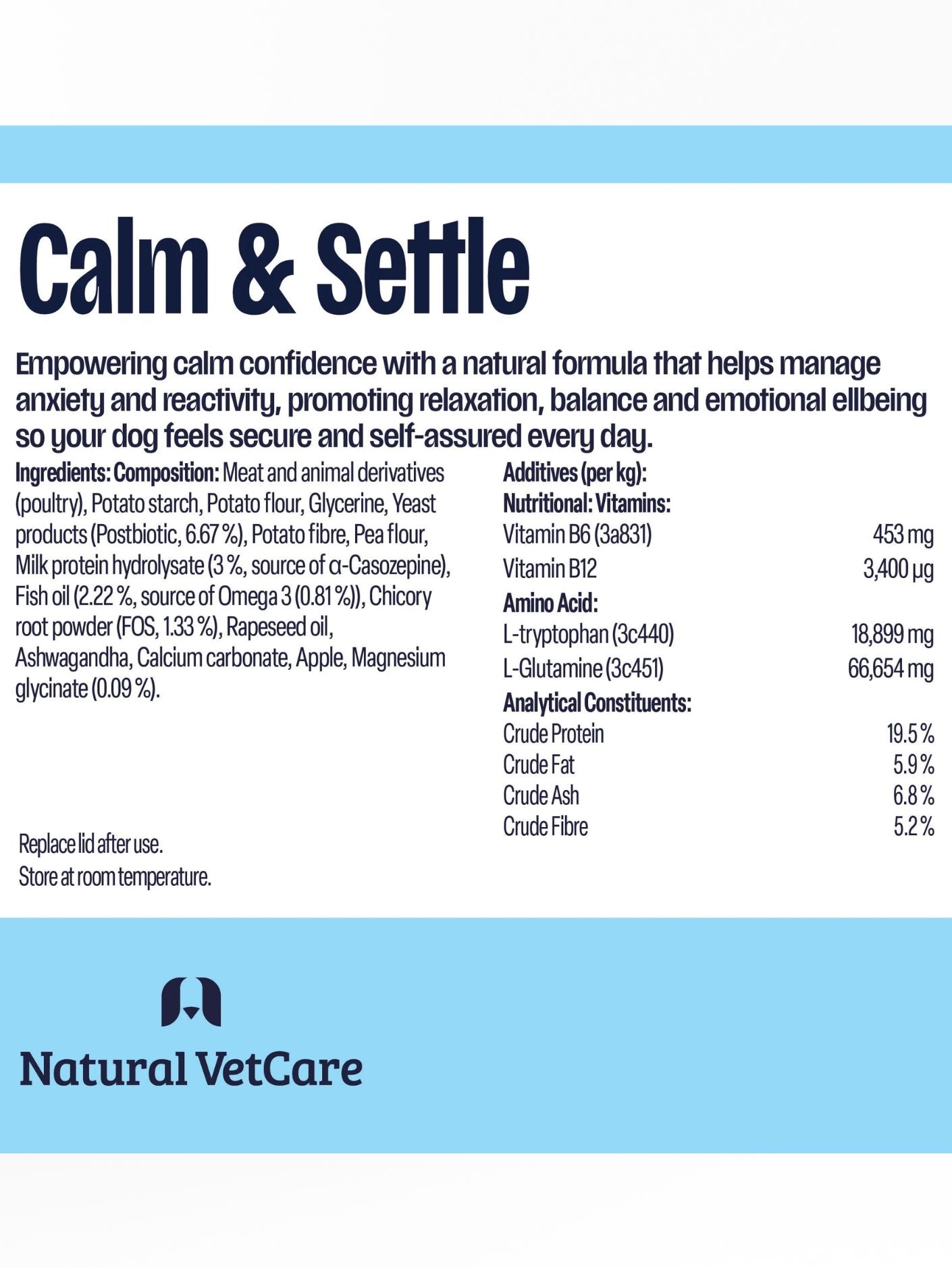 Calm & Settle Dog Chews - Natural Vet Care