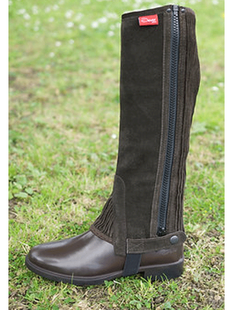 Childrens Suede Half Chaps - Dever