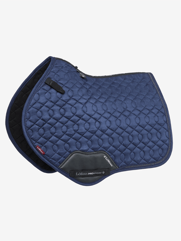 Le Mieux Crystal Suede Close Contact Saddle Pad Navy