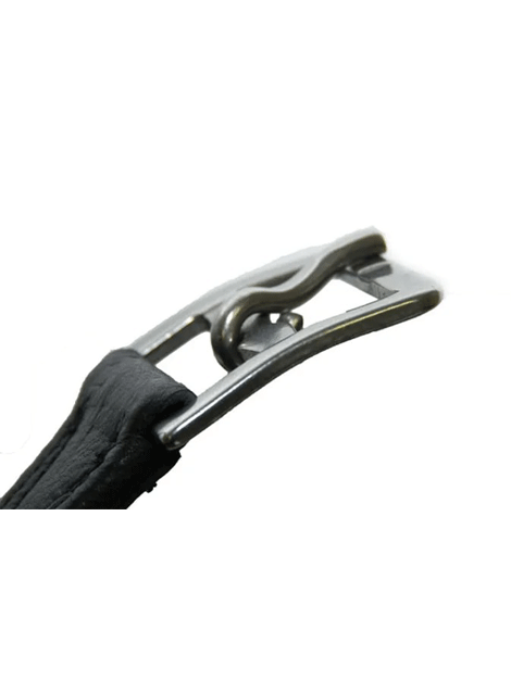 Platinum Hide Covered Leathers Curved Buckle- Dever saddlery