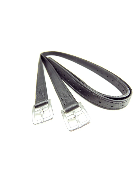 Platinum Hide Covered Leathers Curved Buckle- Dever saddlery