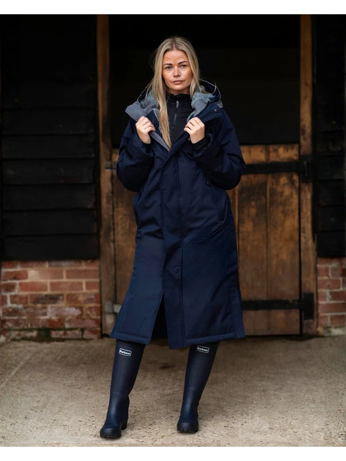 Reincoat Pro Adult Winter Long Coat Navy