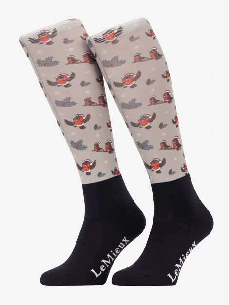 Le Mieux Christmas Footsie Riding Socks