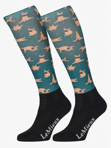 Le Mieux Christmas Footsie Riding Socks