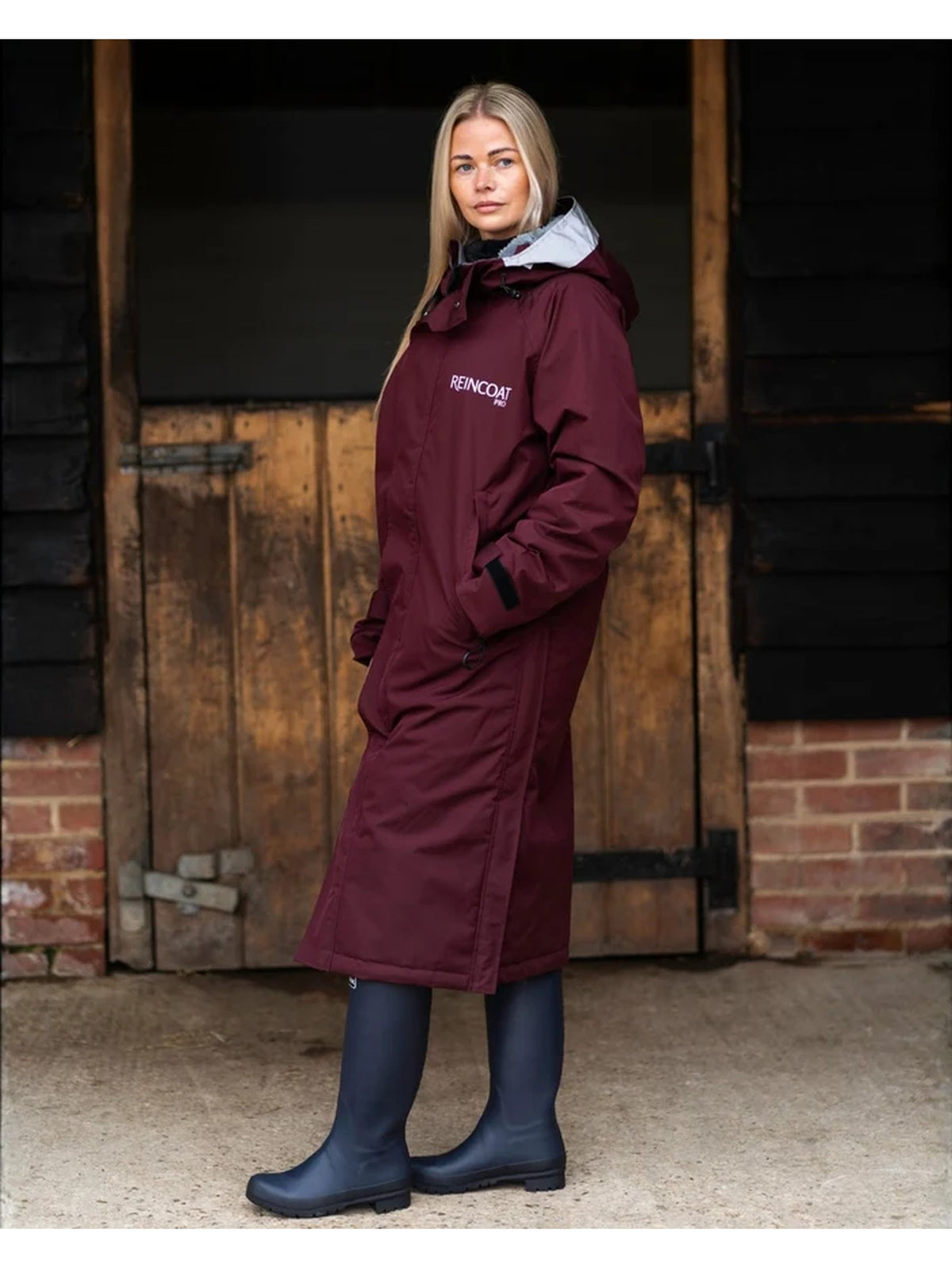Reincoat Pro Adult Winter Long Coat Burgundy