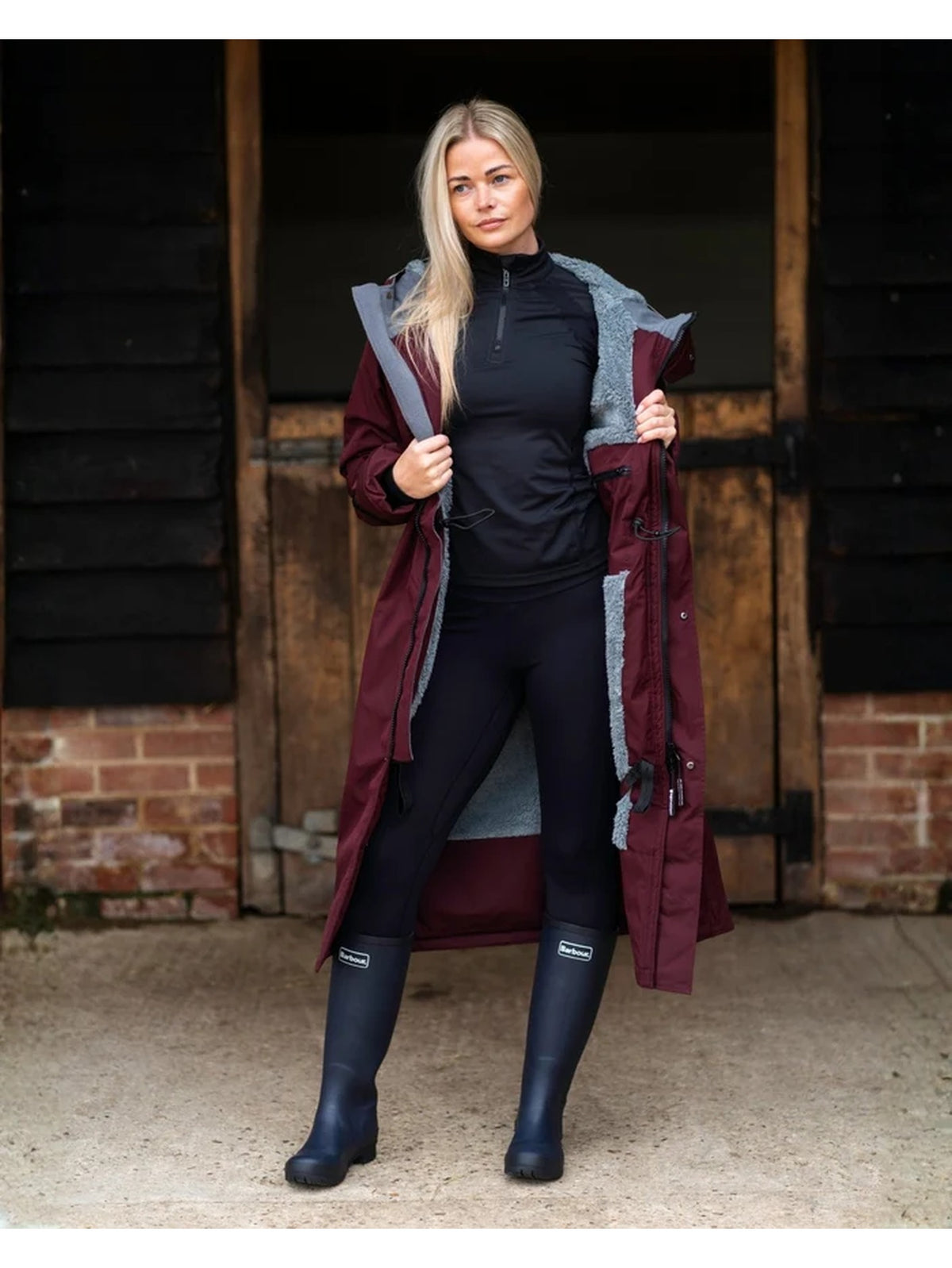 Reincoat Pro Adult Winter Long Coat Burgundy