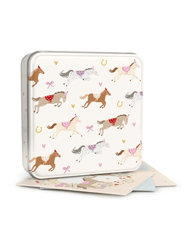 Notelet Tin- Pony Club