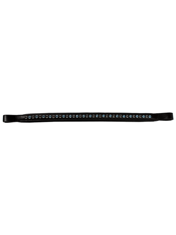 JHL Baby Blue & Black Diamante Browband