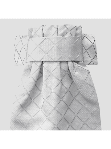 Equetech Diamond Jacquard Silver Ready Tied Stock