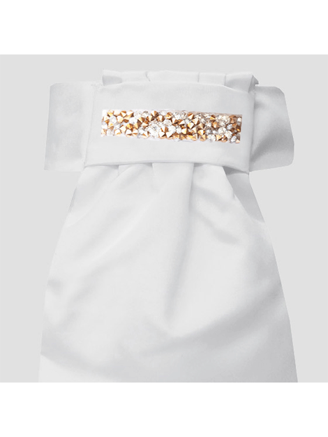 Equetech Rose Gold Crystal Deluxe Ready Tied Stock